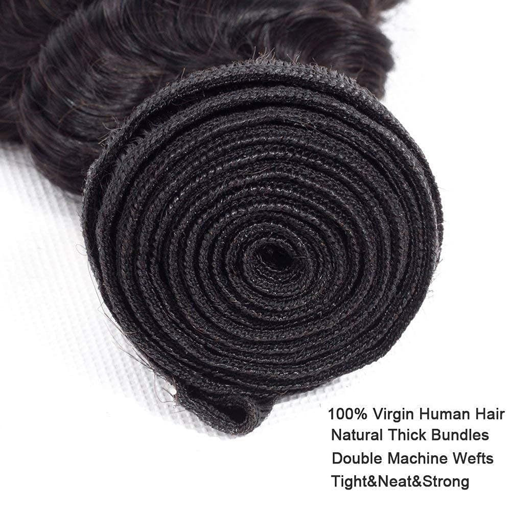 12 14 16 Zoll Body Wave Human Hair Bundles Brasilianisches Echthaar Schwarz Human Hair 3 Bundles Totale 300G Brazilian Unprocessed Virgin Hair Extensions Echthaar #1B Natural Color Bundles