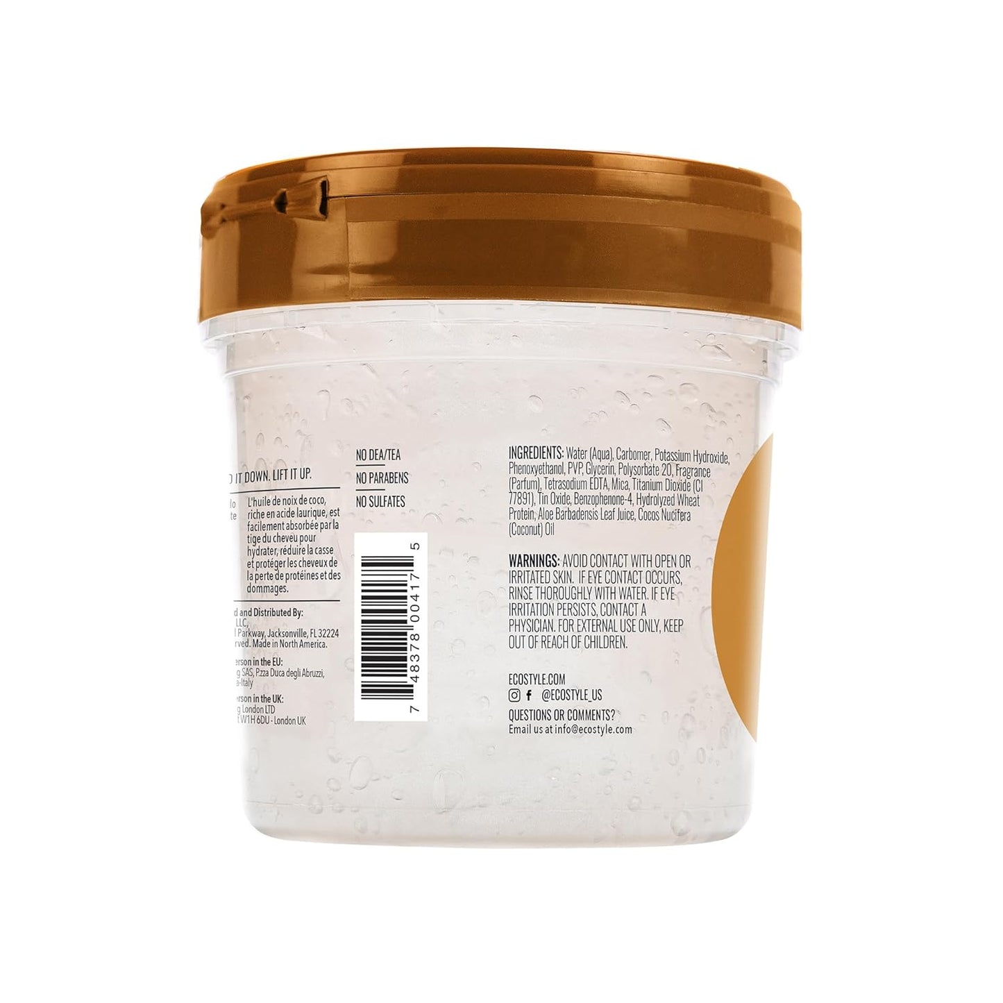 r Coconut Oil Gel 8Oz