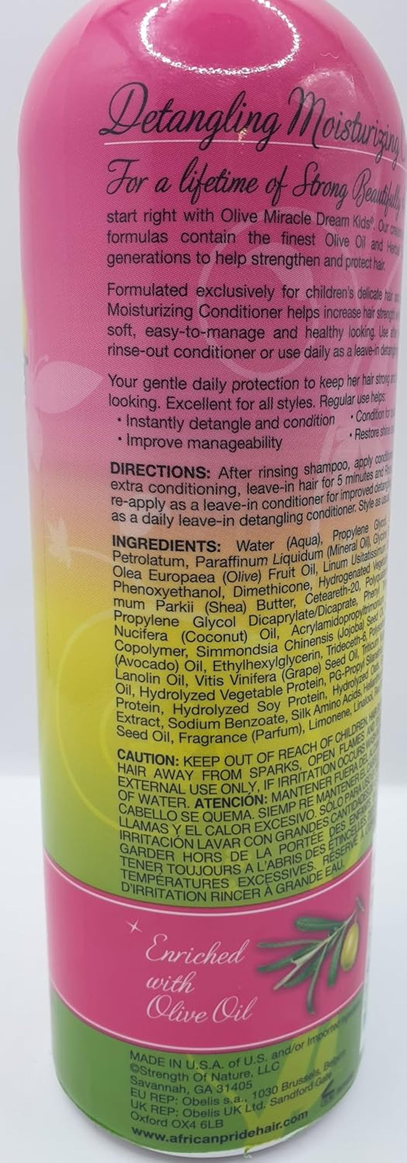 African Pride - Dream Kids Detangling Shampoo, Conditioner, Braid Spray & Leave-In Conditioner Set