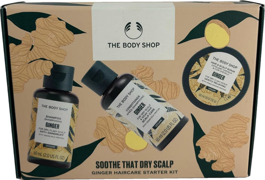 - Ginger Haircare Starter Kit - Shampoo 60Ml + Conditioner 60Ml + Hair & Scalp Scrub 50Ml