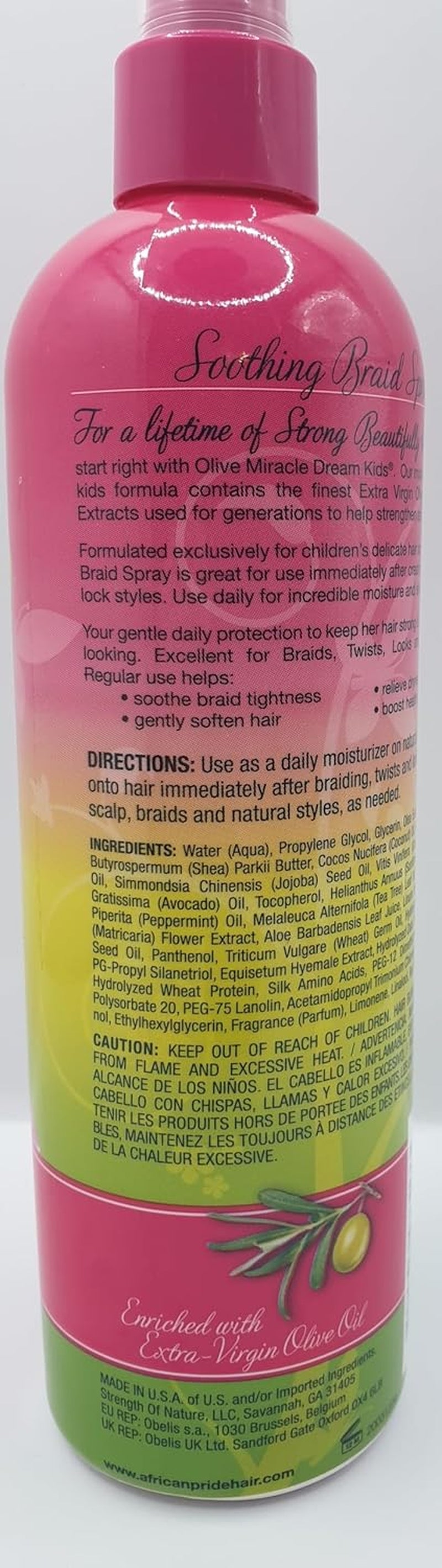 African Pride - Dream Kids Detangling Shampoo, Conditioner, Braid Spray & Leave-In Conditioner Set
